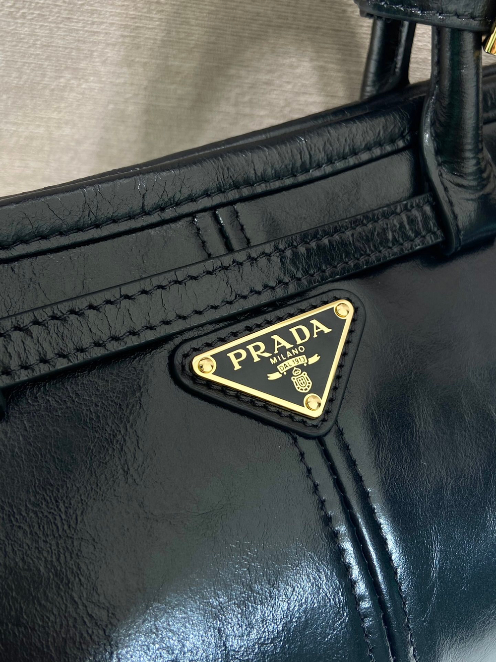 Prada Medium Leather Handbag 32 cm