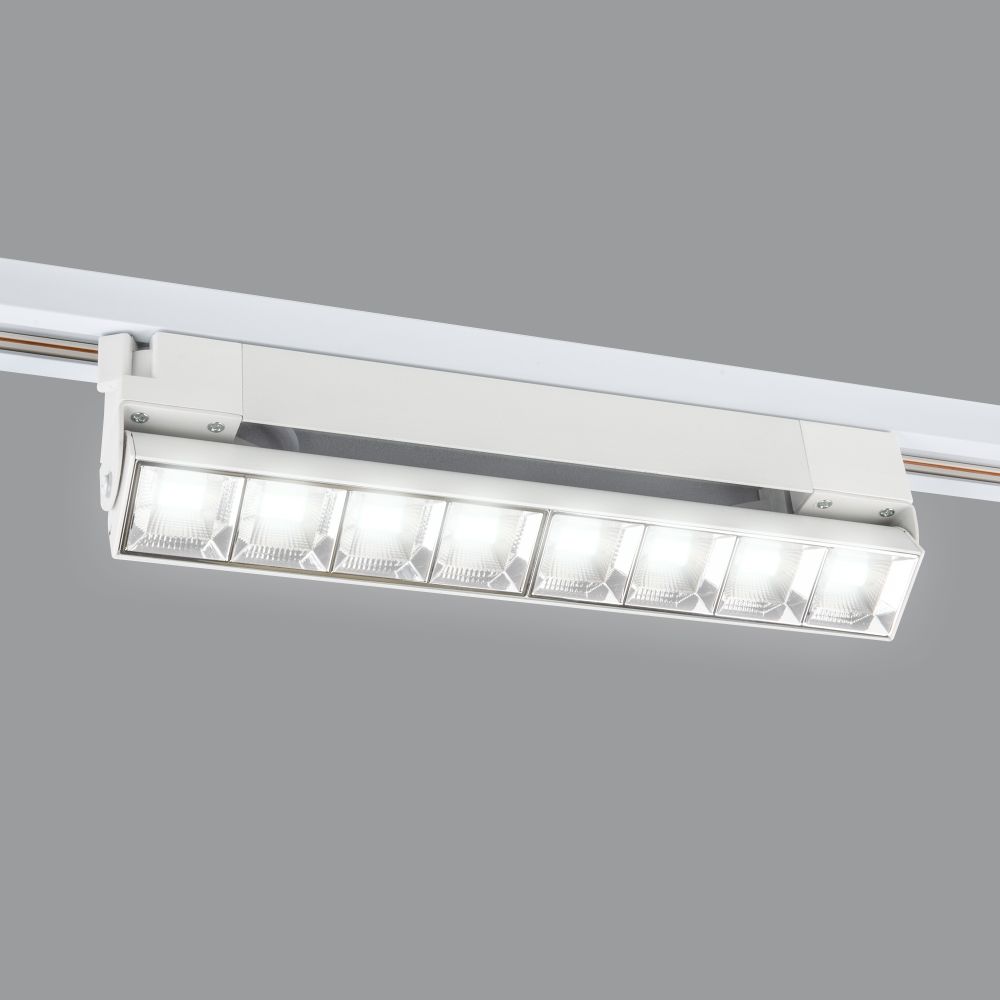 ULB-Q283 20W-4000K WHITE Светильник-прожектор светодиодный трековый. Линейный. 1600 Лм. Белый свет 4000К. Корпус белый. ТМ Volpe