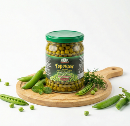Зеленый горошек Гост Туров, 450 гр