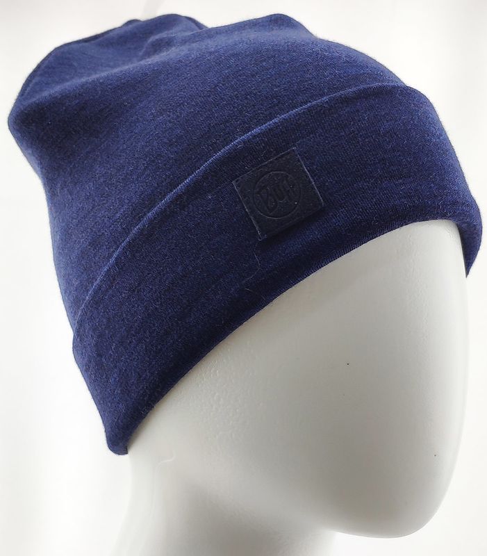 Теплая шерстяная шапка-бини Buff Hat Wool Heavyweight Denim Фото 1