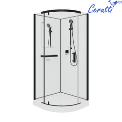 Душевая кабина Ceruttispa (ЧеруттиСпа) KORRA90B, с низким поддоном, 90x90x205