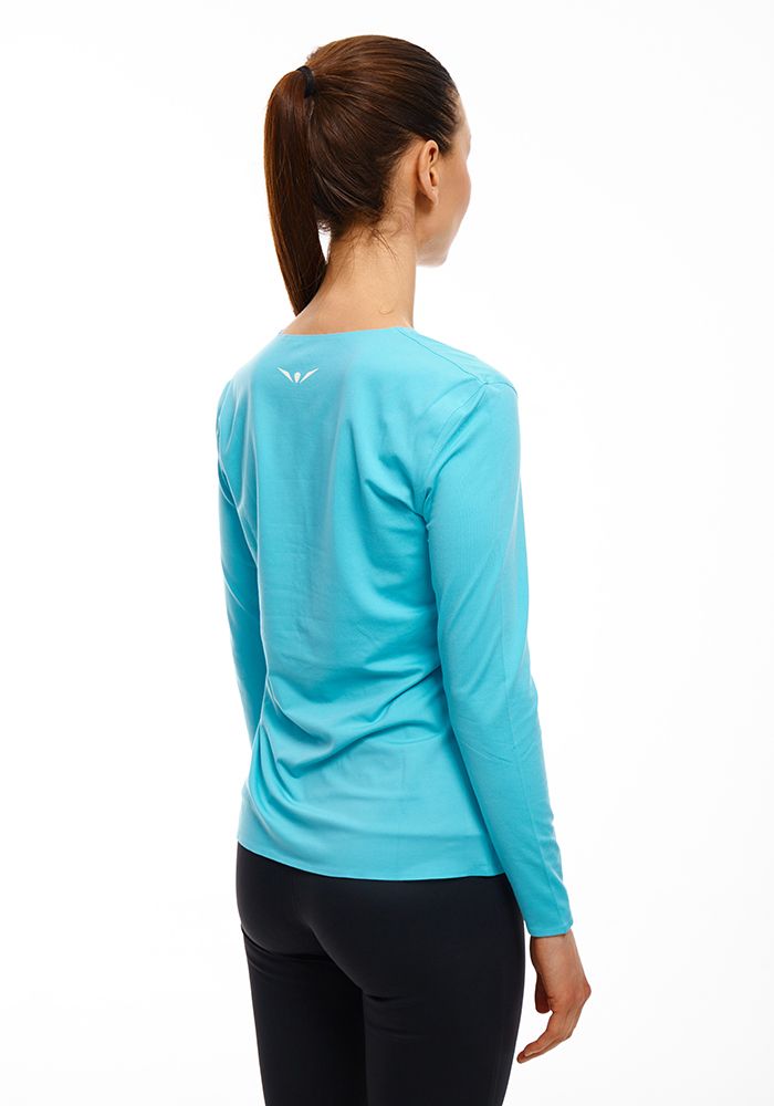 ЛОНГСЛИВ УТЕПЛЕННЫЙ ЖЕНСКИЙ WARM LONG SLEEVES TEE | SKY BLUE