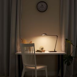 ULM-D110 15W-3000-6500K-DIM BLACK Светильник настольный светодиодный с беспроводной зарядкой телефонов. Сенсорный выключатель. Диммер. Черный. TM Uniel