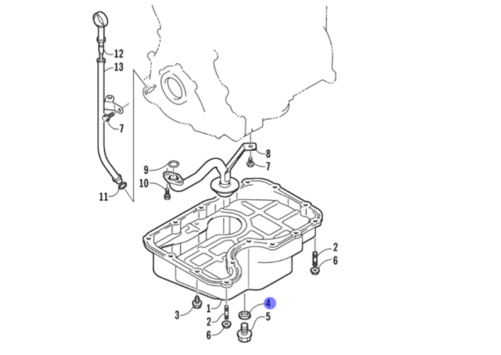 Прокладка сливной пробки 3006-113