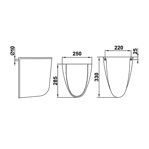 Полупьедестал для раковины КЕРАМИН, консольный, белый (CS00087568)