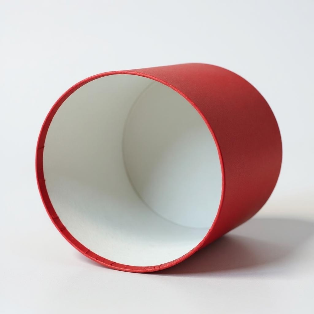 Шляпная коробка без крышки и лент 20х20 см Цвет; Красный.