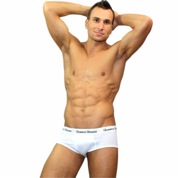 Мужские трусы брифы белые Romeo Rossi RR366-1 Brief