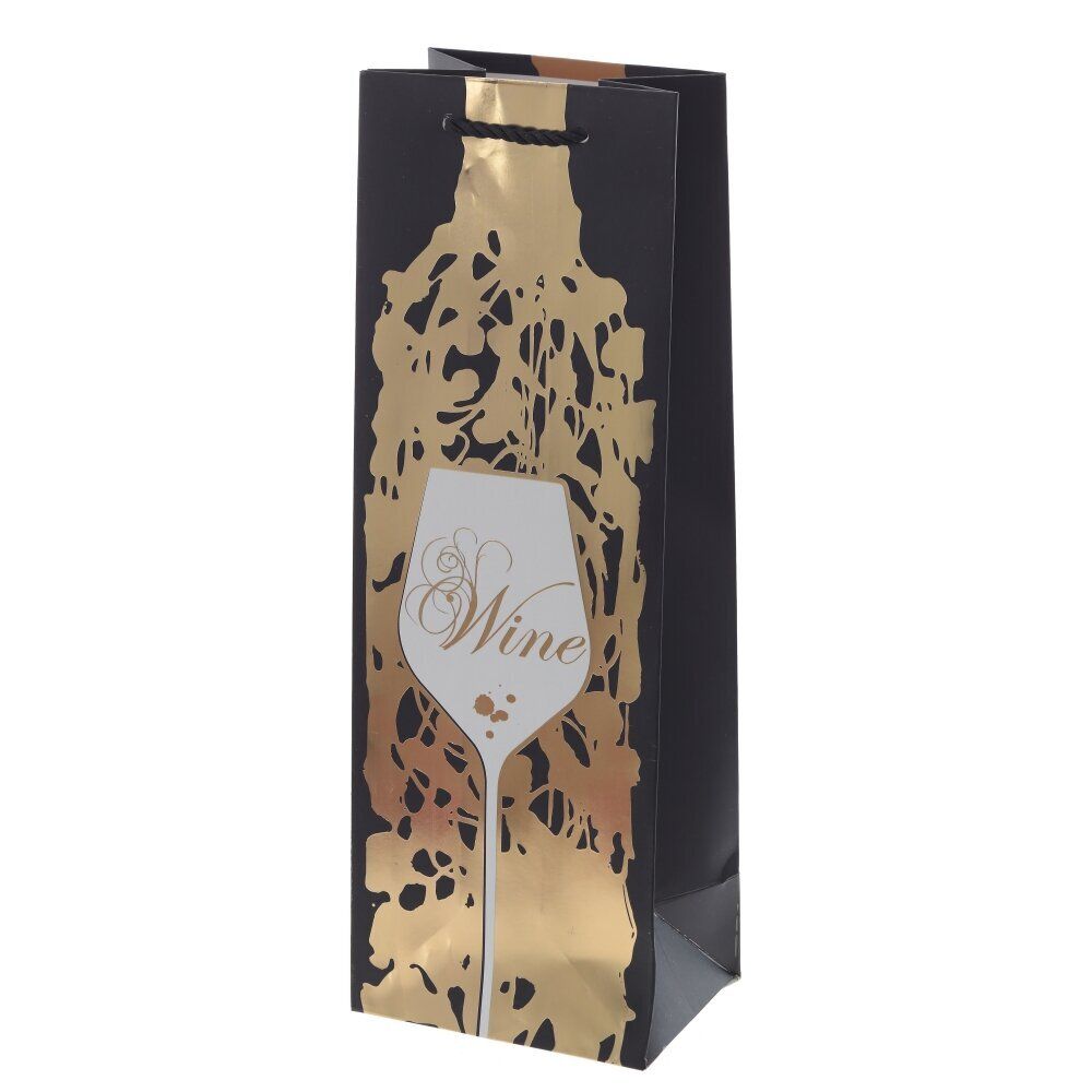 GAEM Пакет подарочный для бутылок (бумага 210г/м2, блок микс 12шт), L12 W9 H35 см, 4в.