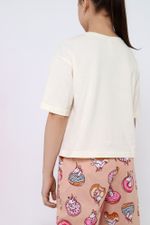 Пижама для девочки Единопончик-2 Виотекс МОЛОЧНЫЙ