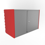 Навесной малый шкаф системы IF 600мм на 375мм красный