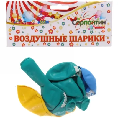 Воздушные шары 5 шт, 10»/25см «Сундук с сокровищами», (микс)