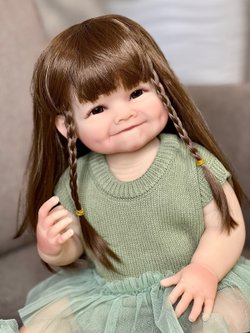 Кукла Реборн виниловая 55см в пакете (FA-129)