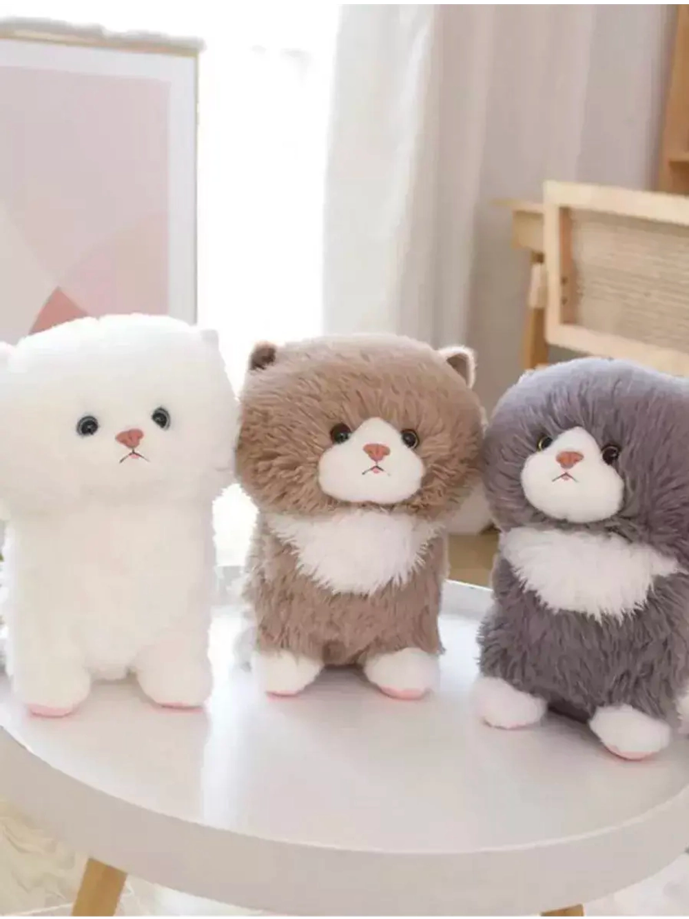 Мягкая игрушка кот пушистый 35 см