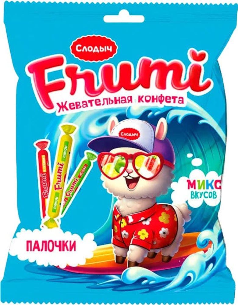Конфеты жевательные "Frumi" Микс палочки 90г. Слодыч - купить не дорого с доставкой по Москве