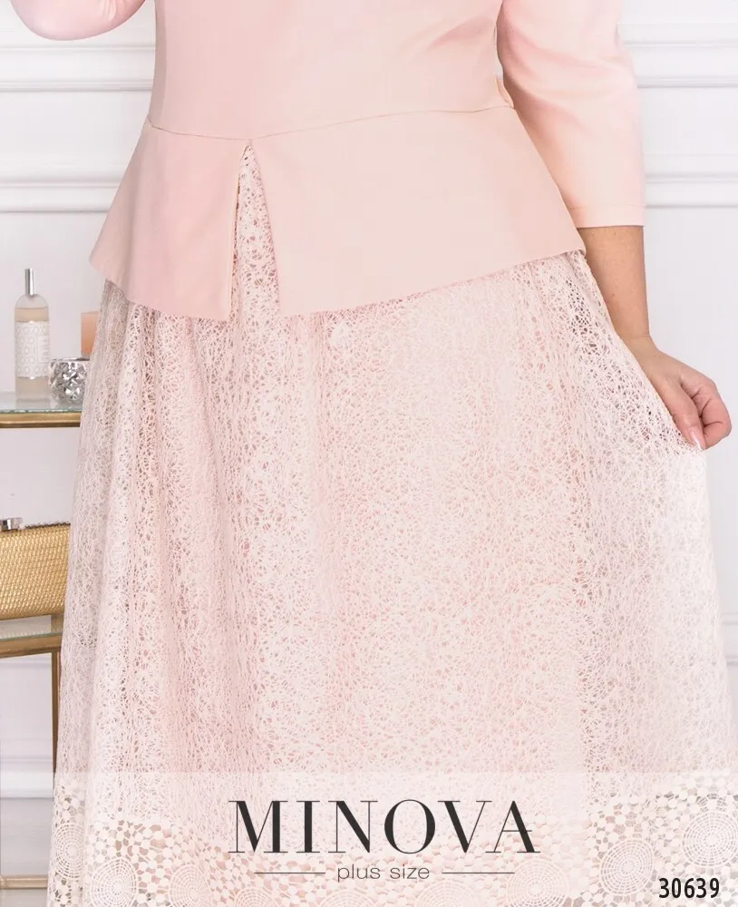 Платье 344-пудра Minova