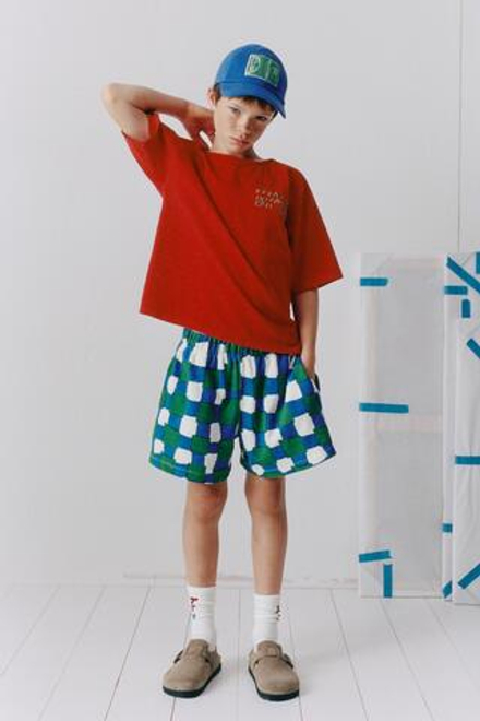 ZARA ШОРТЫ В КЛЕТКУ CLARA CEBRIAN ©, СИНИЙ