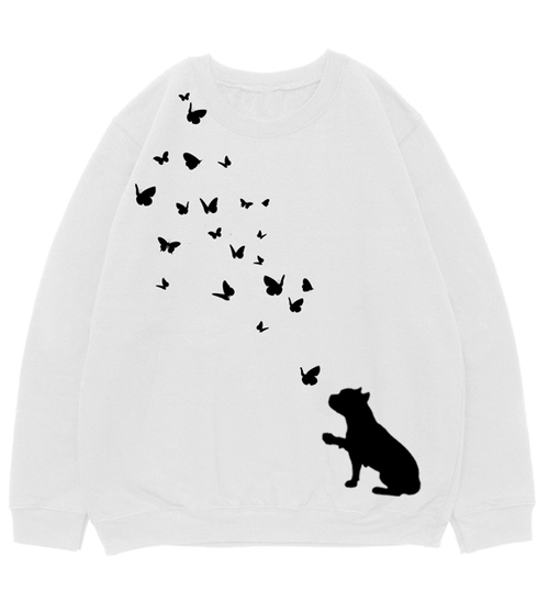 Свитшот "Стафф и бабочки"