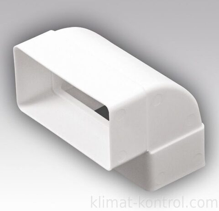 Колено вертикальное пластик 90° 60*204 620КВП ERA title=