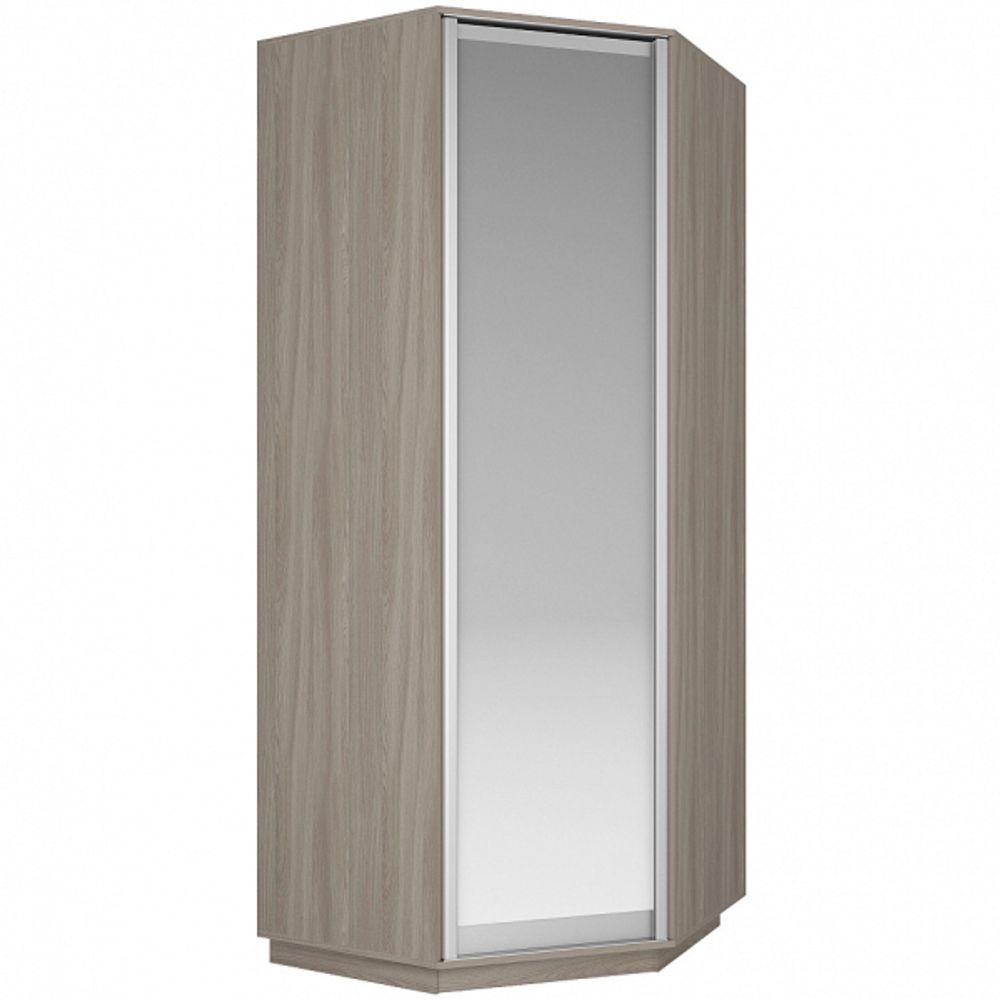 Шкаф угловой "Экспресс" с зеркалом (Ясень шимо светлый) 2400х900х900, МК Е1, г.Белореченск