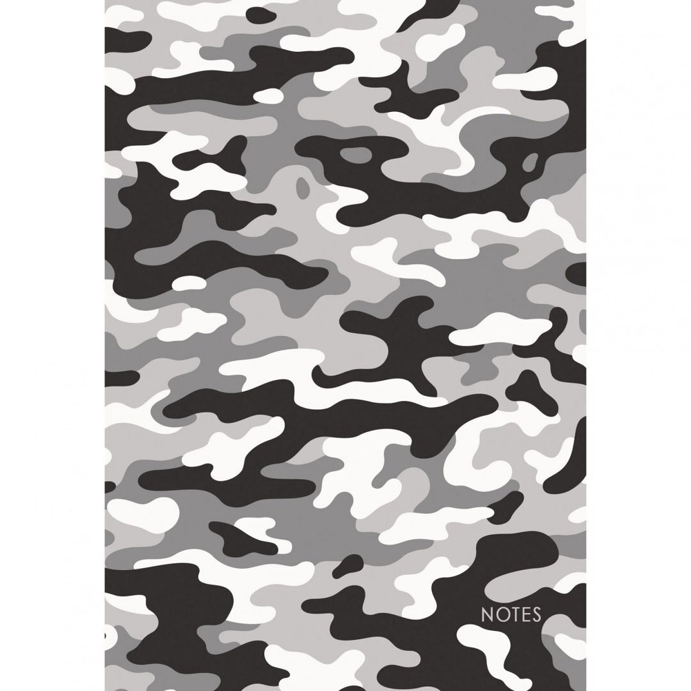 Записная книжка А5 Канц-Эксмо, 7БЦ, ламинация, комбиниров. блок, 100 л., "Хаки",