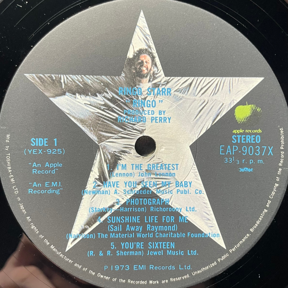 Ringo Starr ‎– Ringo (Япония 1973г.)