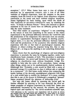 The varieties of religious experience. a study in human nature, being the Gifford lectures on natural religion delivered at Edinburgh in 1901-1902 | James William