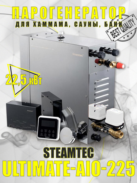 Steamtec TOLO AIO 225 - 22,5 кВт парогенератор для хамама и турецкой бани / Серия Premium