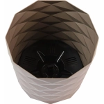 Кашпо для цветов пластиковое 3л d-17,7см «Диамант» Мокачино