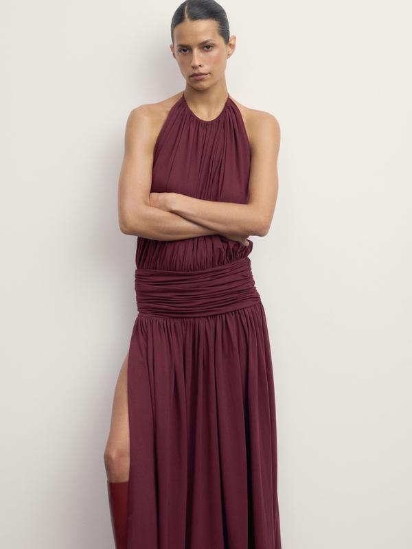 Платье "Naked Bordo"