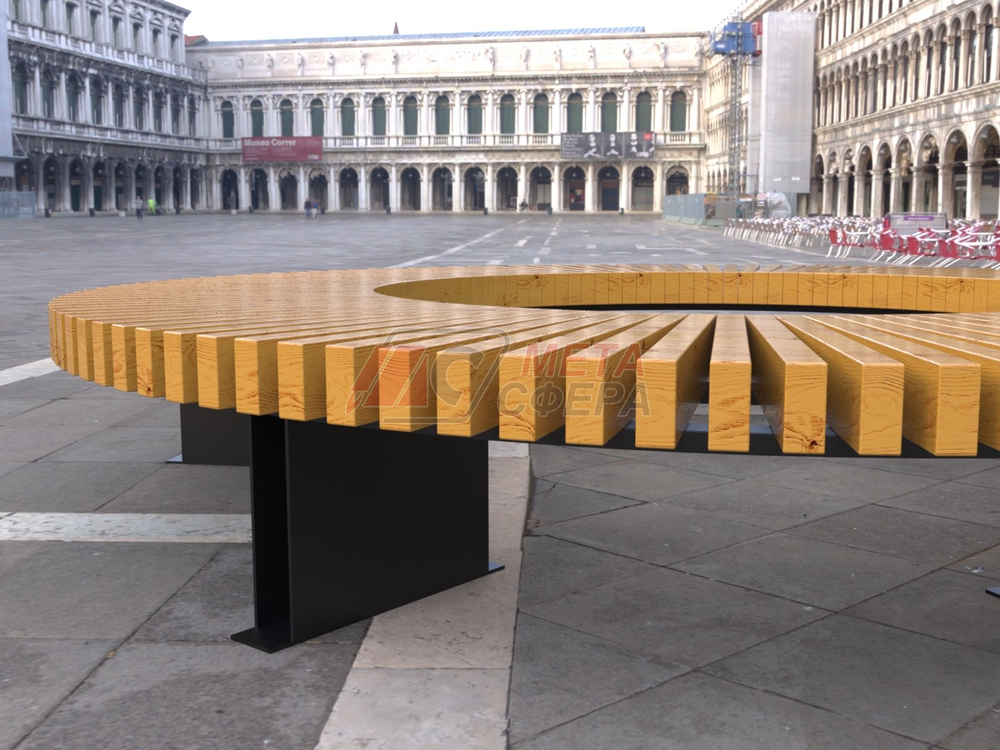 Лавка Rail Road 03 круг