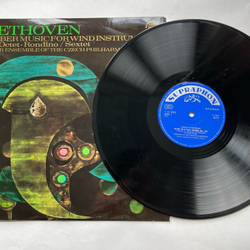 Винтажная виниловая пластинка LP Л. В. Бетховен, Chamber Ensemble Of The Czech Philharmonic Камерная Музыка Для Духовых Инструментов (Чехословакия 1969)