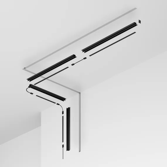 Профиль 3м Exility IP встраиваемый черный Outdoor o-tr002ed-p-b3m