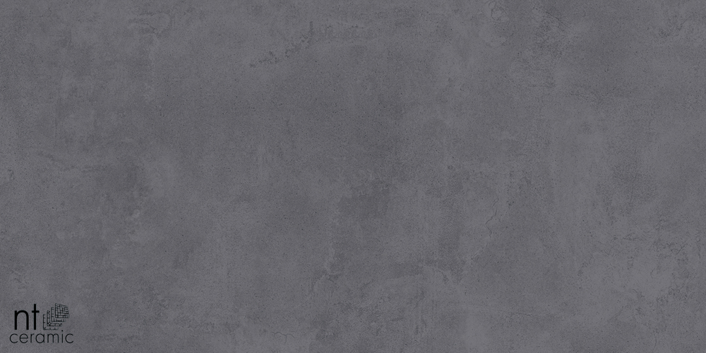 Керамогранит NT CERAMIC. Коллекция CEMENTO Zett Black NTT99602M 600*1200мм матовая