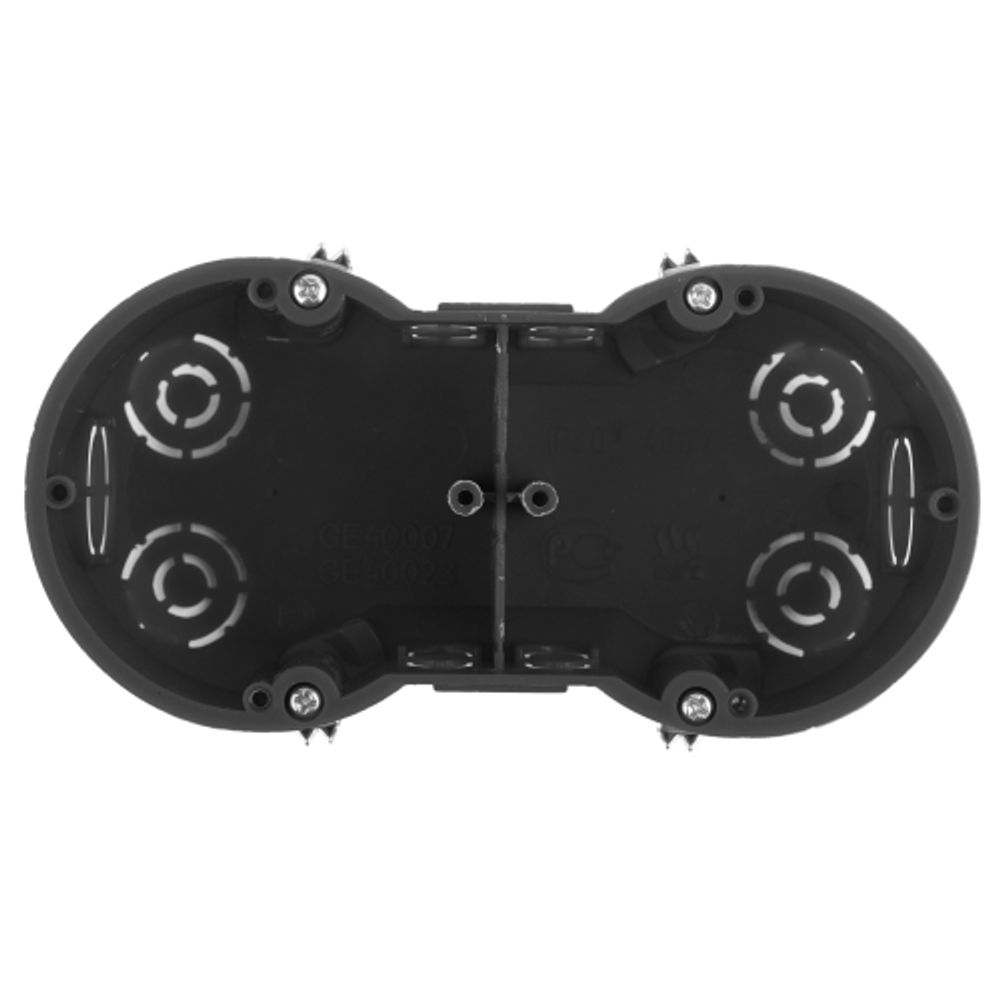 Коробка установочная ЭРА KUP-2-70-45 черная 2х местная 141х70х45мм для полых стен саморезы металлические лапки IP20
