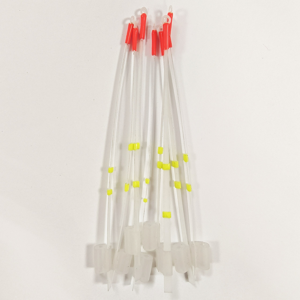 Сторожок "Лавсан" со сборным кольцом, желтый, 12см, 0.1-0.4гр (50 штук в упаковке)