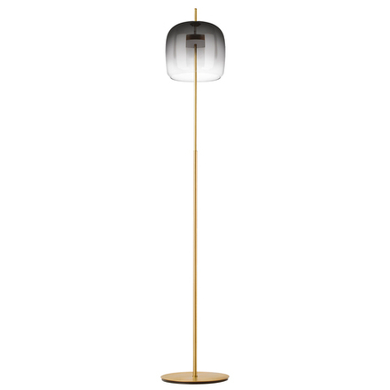 804718 Торшер CUPOLA LED 1х18W 900LM ЗОЛОТО/ДЫМЧАТЫЙ 3000K