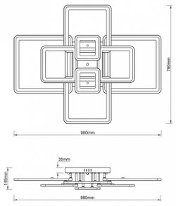 Потолочная люстра Escada Plain 10286/8LED