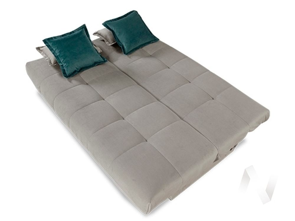 Диван прямой Аккорд (БД) GROUND 05 (серый)/GROUND 08 (темно-синий)