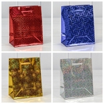 Пакет подарочный 12х15х6см Голография (Микс)