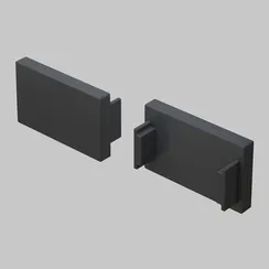 Заглушка для накладного/встраиваемого шинопровода, 2 шт. Basity, черный Technical tra172ec-12b