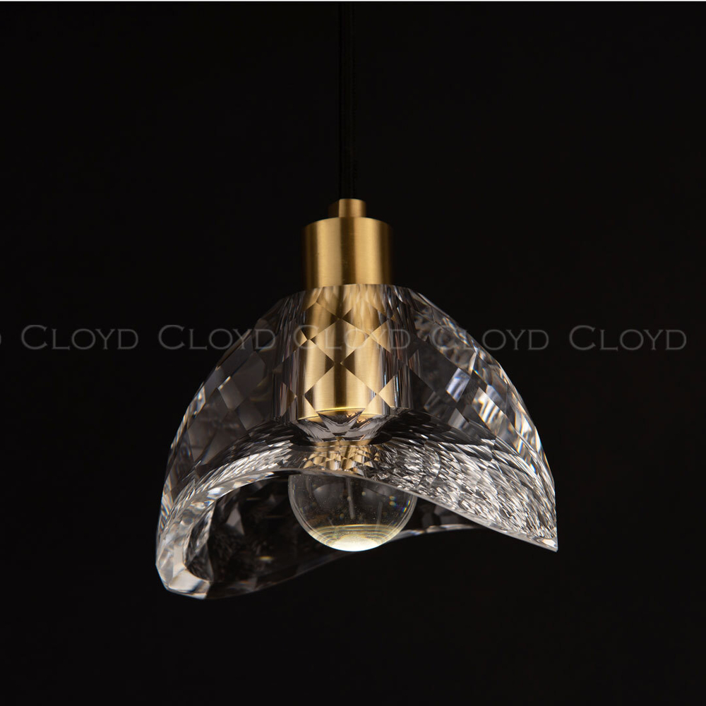 Подвесной светильник Cloyd VIKRAM P1 / Ø13 см - латунь (арт.11113)