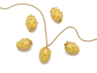 Подвеска Клубничка 17мм, эмаль