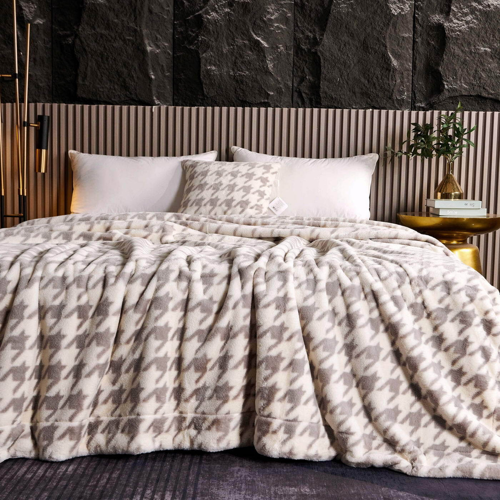 Плед 160x220 Sofi De MarkO Эрнесто светло-серый