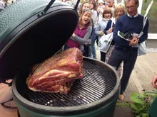 Керамический гриль Big Green Egg 2XL (самый большой) на модульной подставке, 73 см
