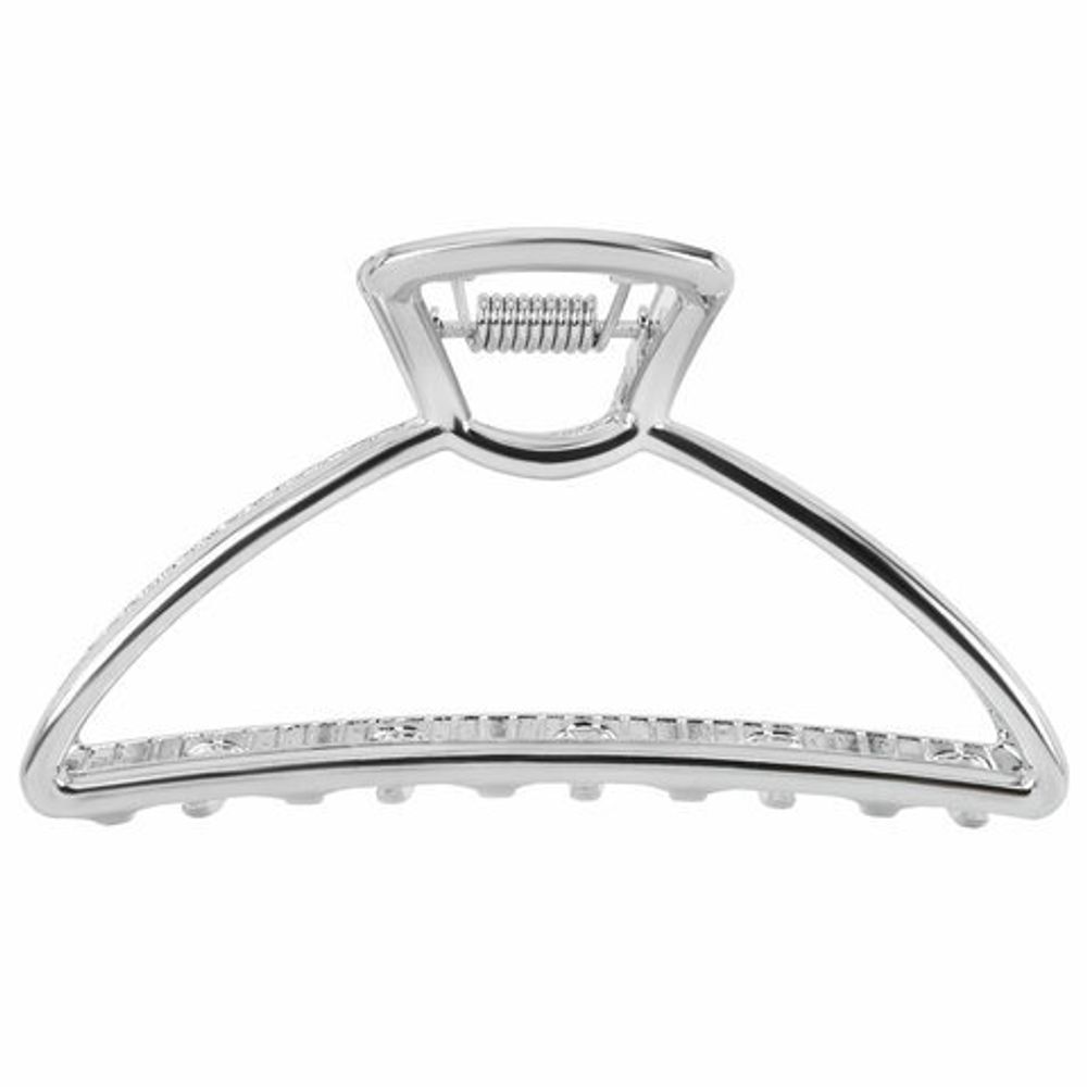 Краб для волос 7,8 см, серебристый, MONTE VITA, 457016