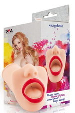 Оростимулятор с открытыми губками Juicy Pussy (вторая кожа) (Цвет: телесный)