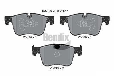 BENDIX Braking - BPD1399-BEN - Brake Pad Set, disc brake