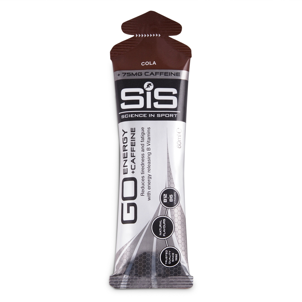 Гель энергетический с кофеином 75 мг SIS Go PLUS Caffeine Gel, Кола, 60мл 4шт