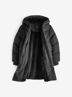 Куртка утепленная с капюшоном для девочки Next D38-574, Черный