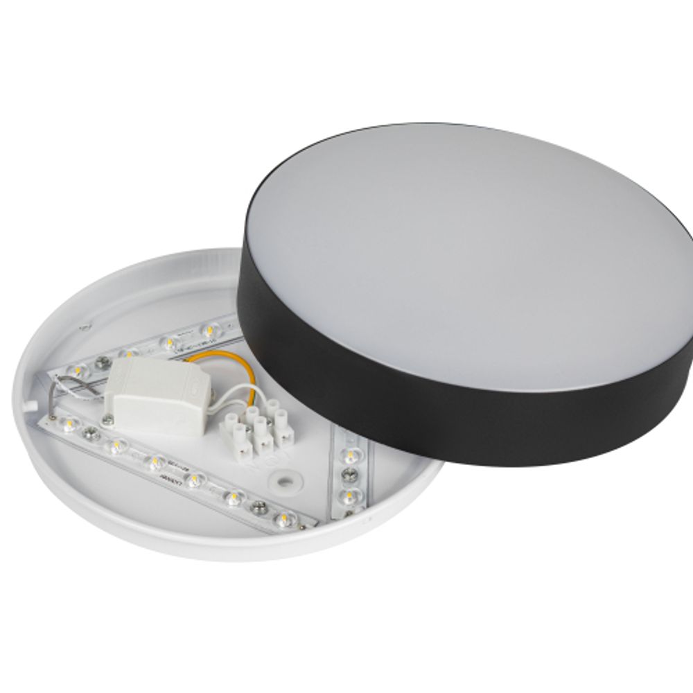 Светильник потолочный светодиодный ЭРА Классик без ДУ Relict 22 SPB-6-20 4К BK 20W 4000K Черный | Светильники SPB-6 без ДУ